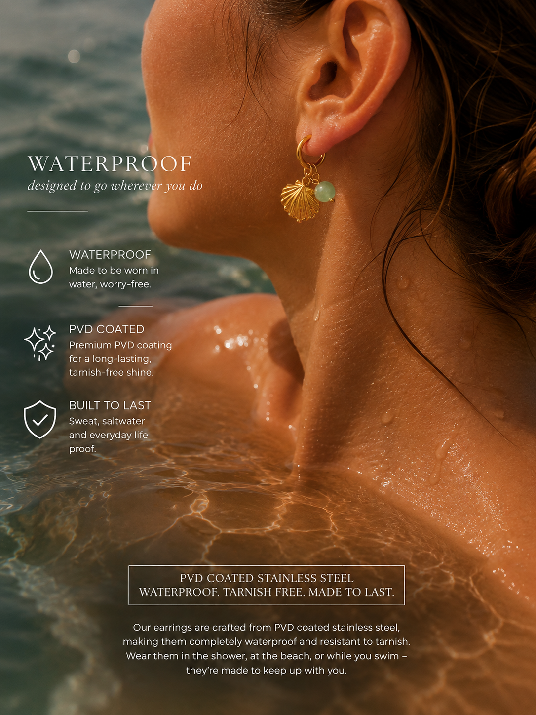 Aurelia seashell earrings