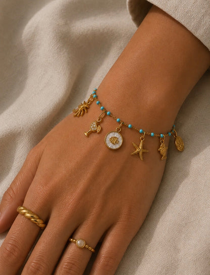 Ocean teal bracelet