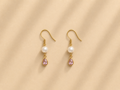 Luna pearl drops earrings