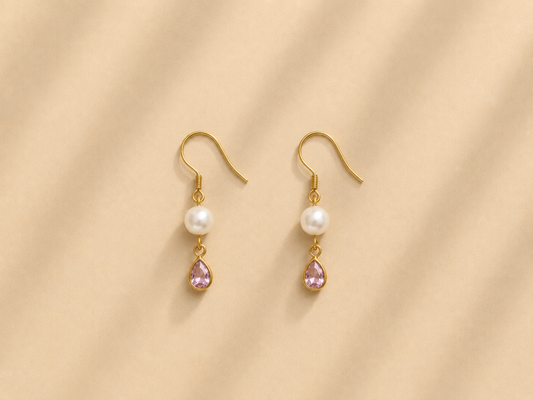 Luna pearl drops earrings