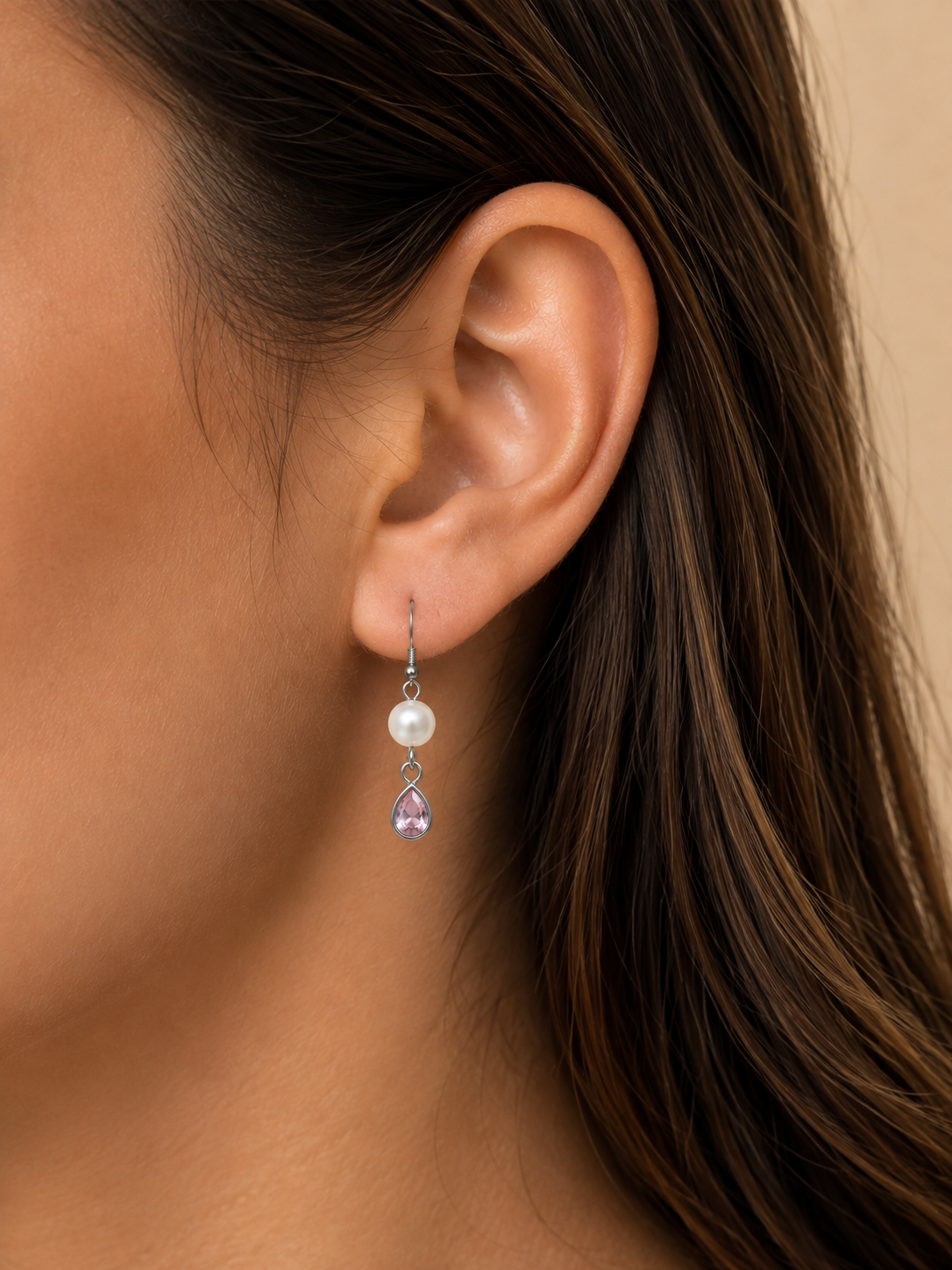 Luna pearl drops earrings