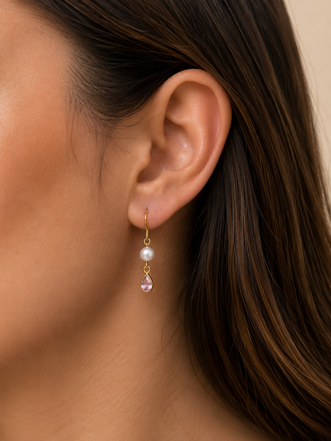 Luna pearl drops earrings