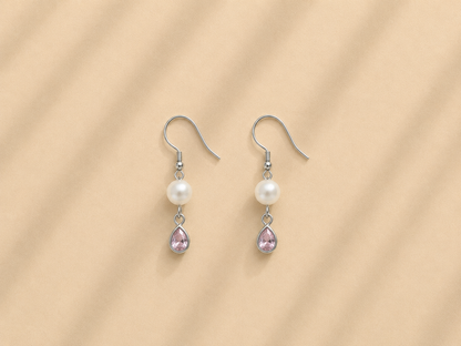 Luna pearl drops earrings