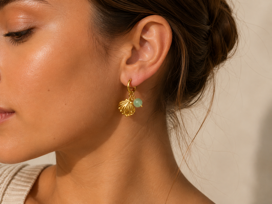 Aurelia seashell earrings