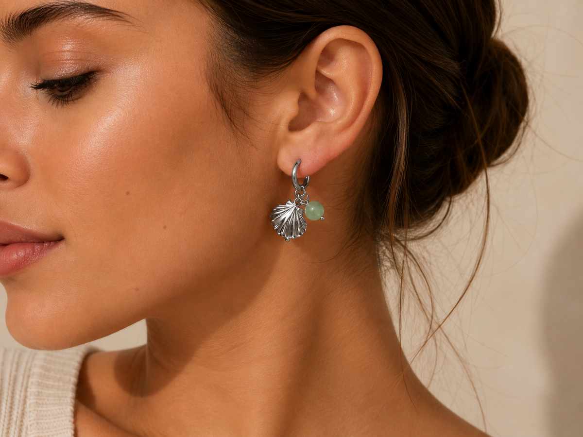 Aurelia seashell earrings