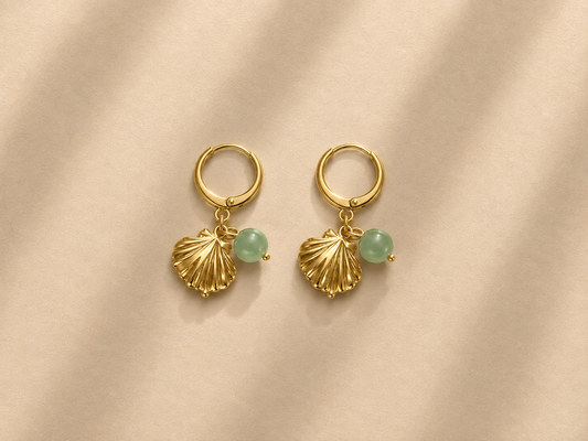 Aurelia seashell earrings