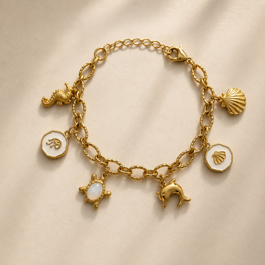 Statement charm bracelet