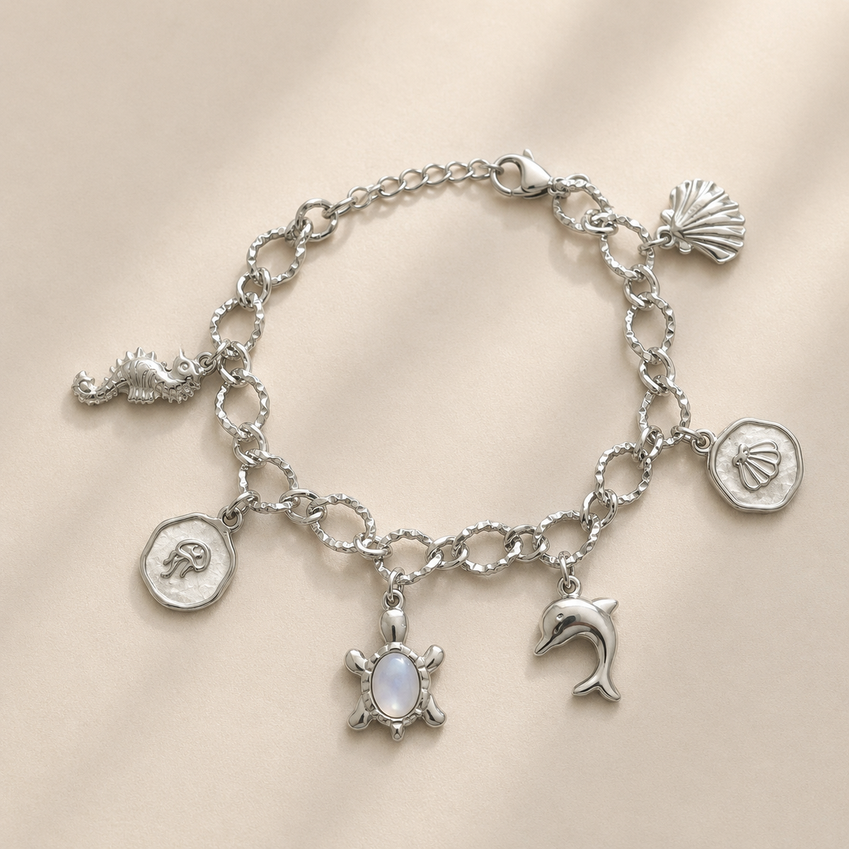 Statement charm bracelet